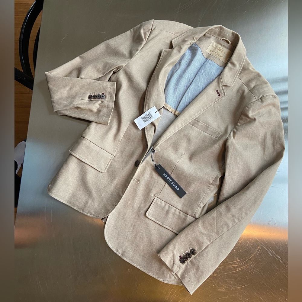 Nifty Genius khaki blazer